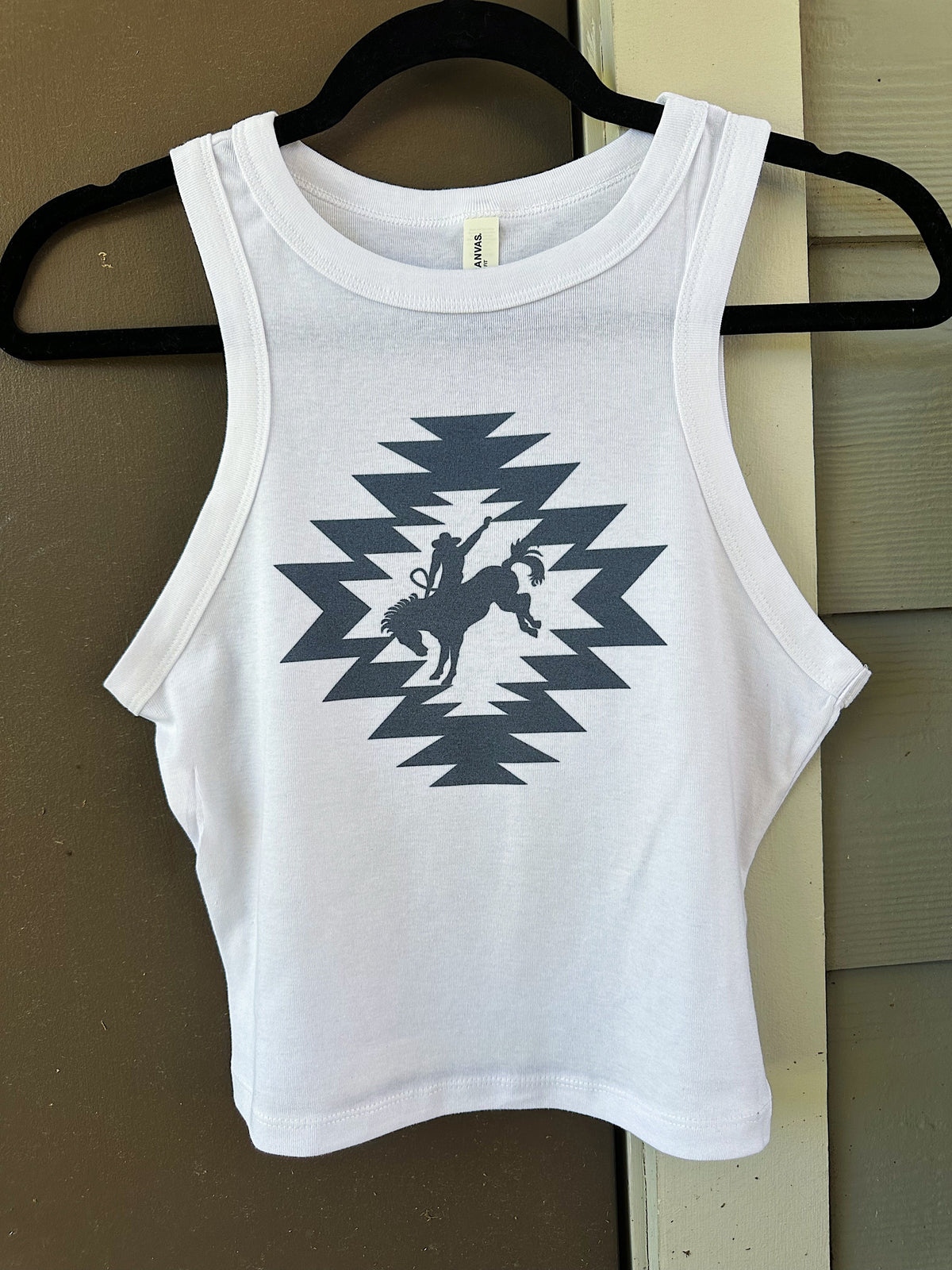 Aztec Bronc Cropped Tank