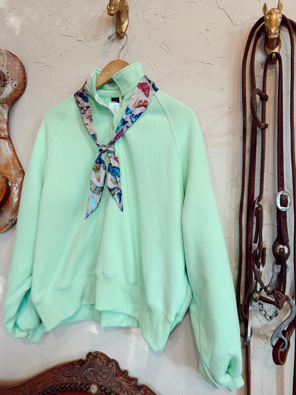 The Piper Sweatshirt in Apple Green
