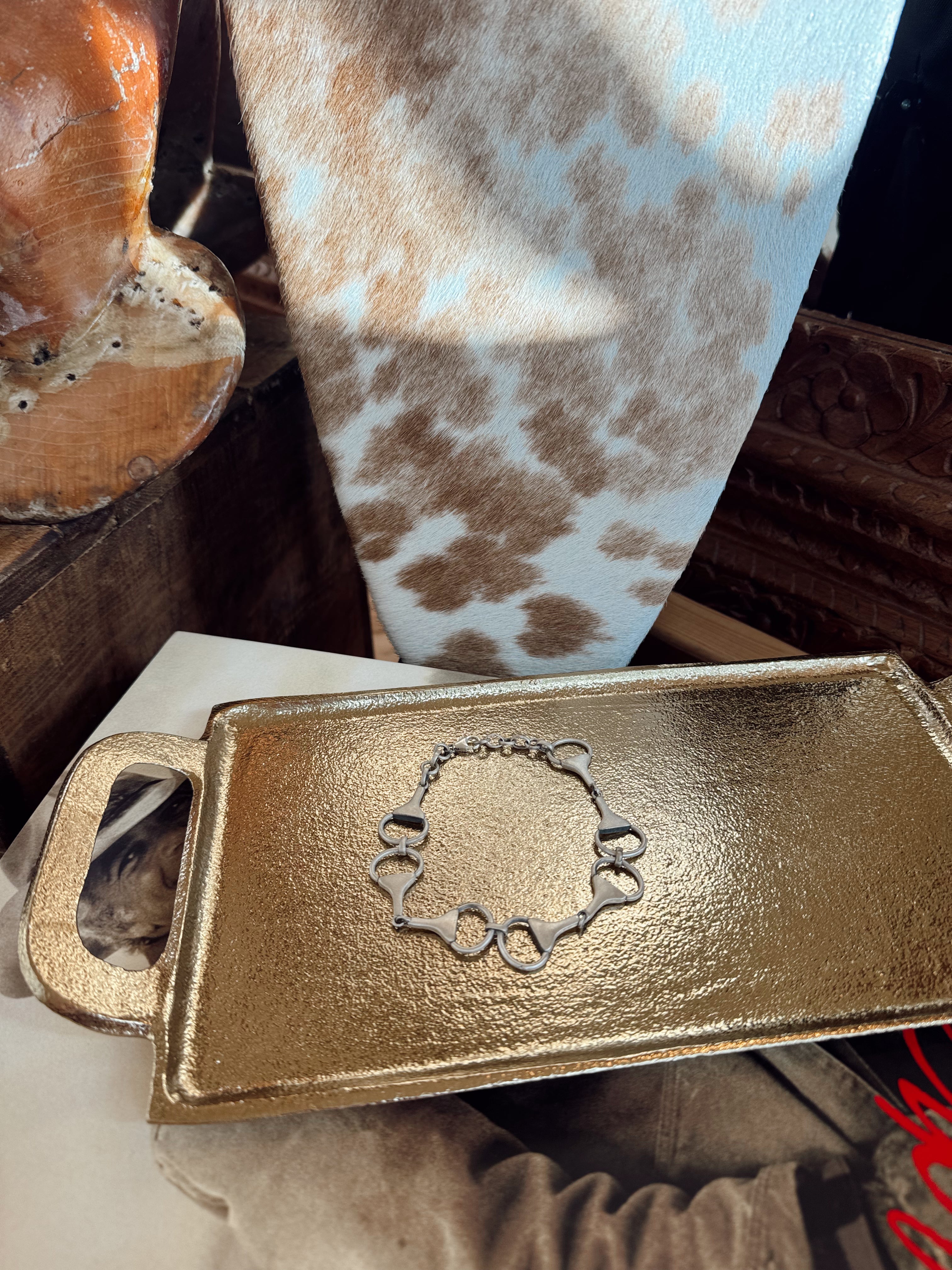 The Sterling Silver Equestrian Snaffle Bit Snap Bracelets