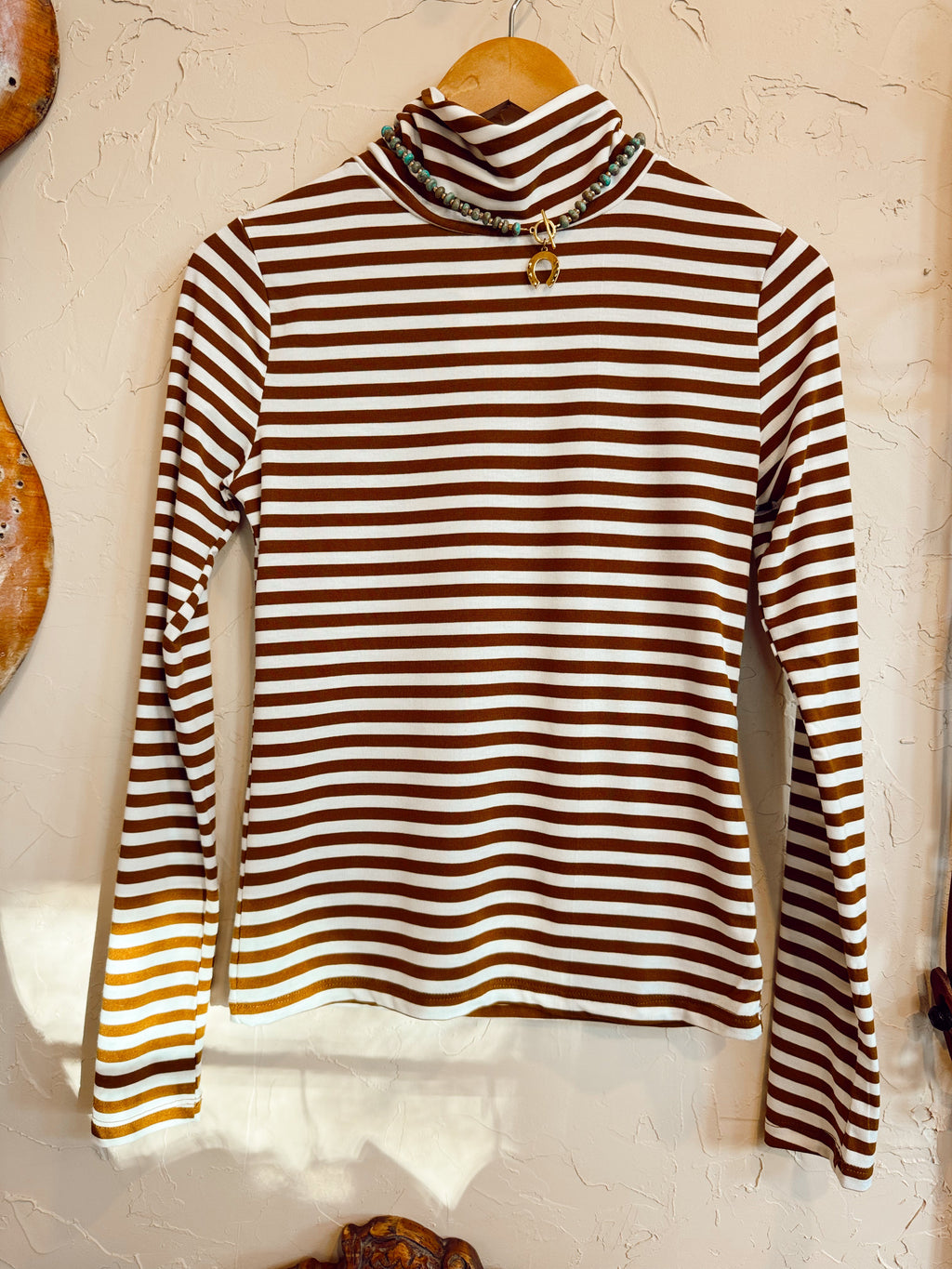 The Turner Top in Brown & White
