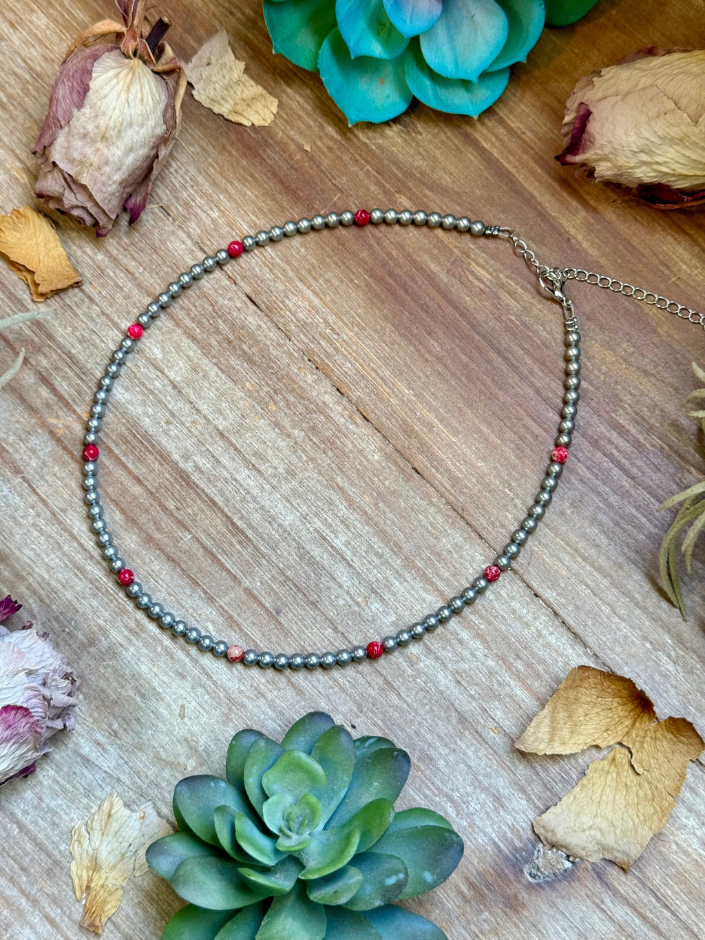 Pink Sea Sediment Necklace