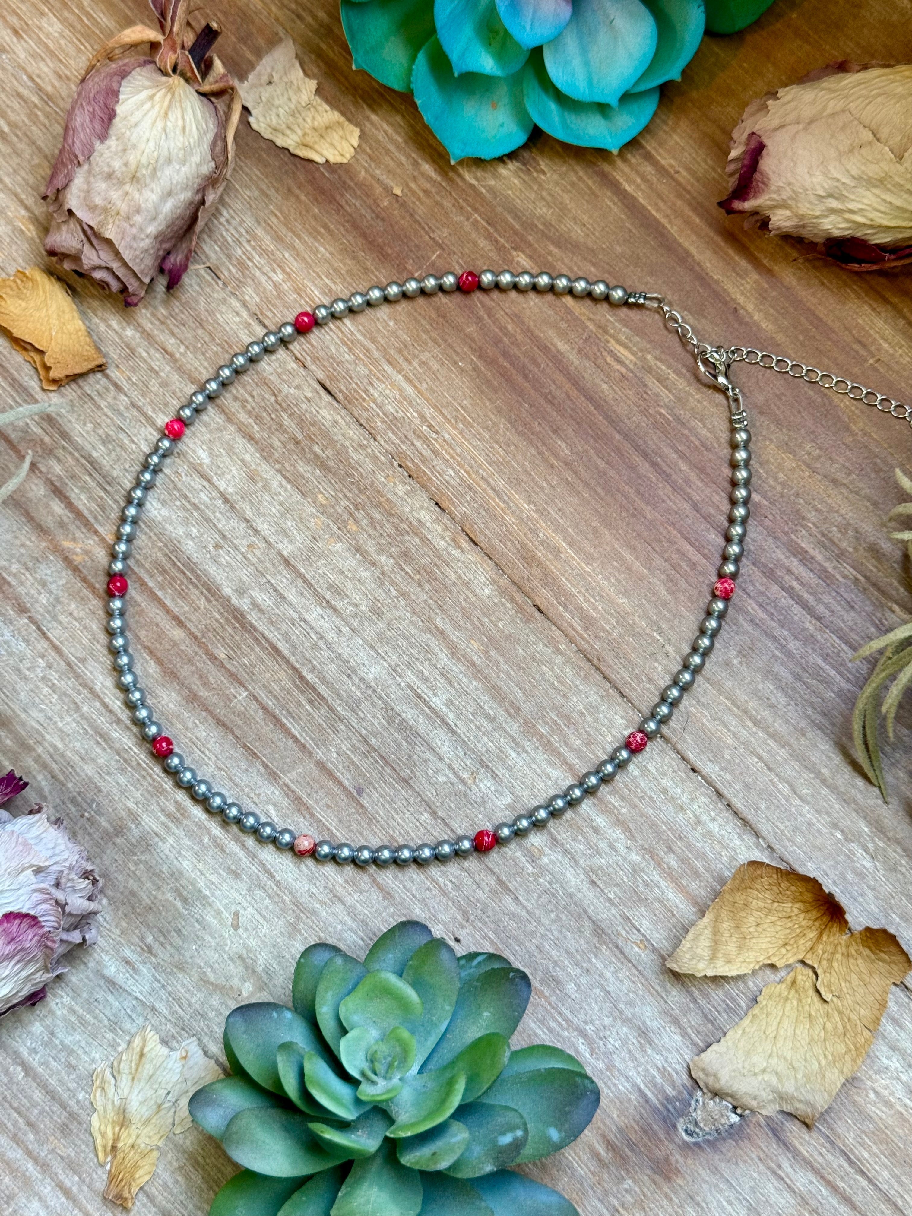 Pink Sea Sediment Necklace