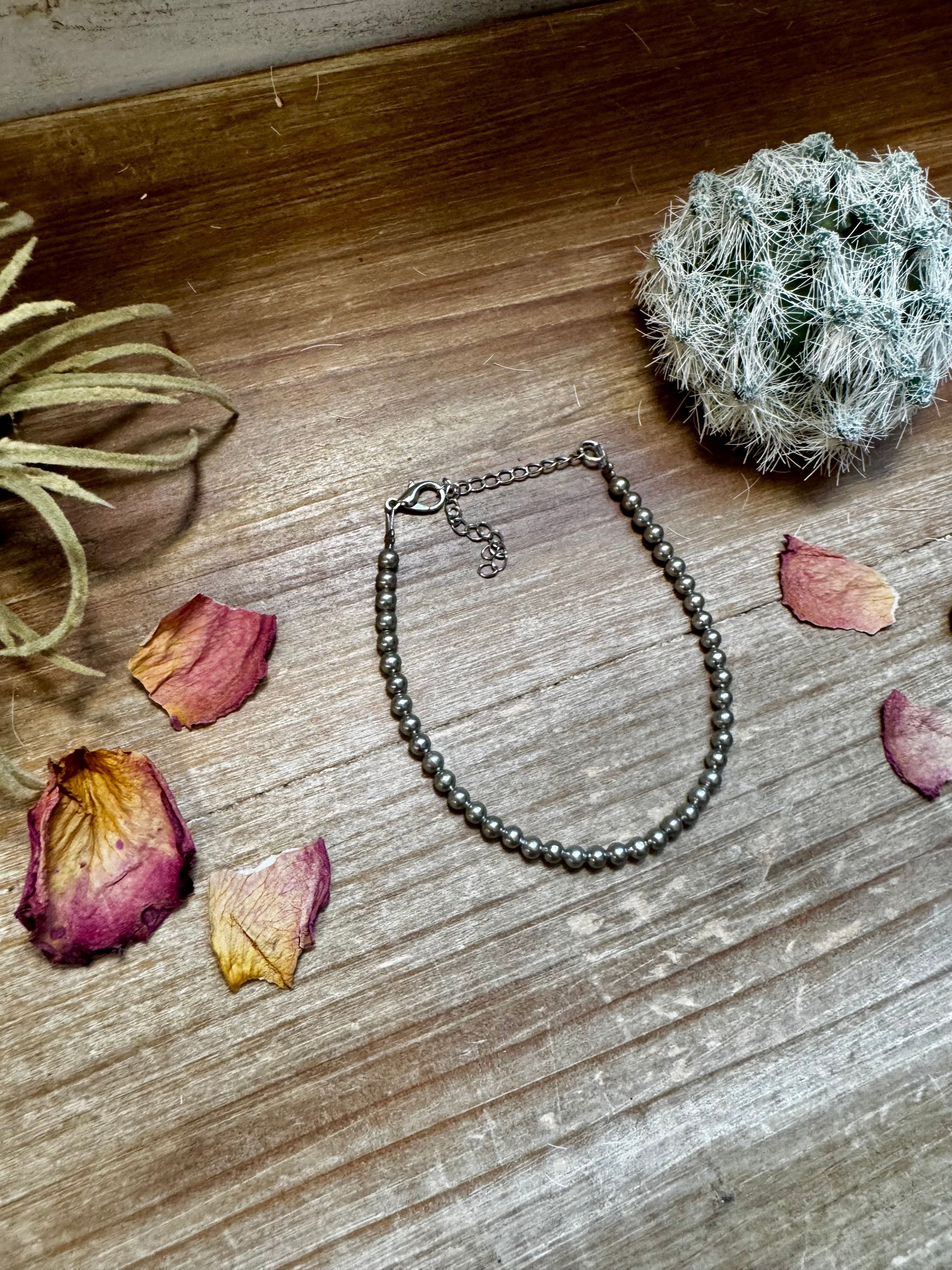 Silver Plated Beads Bracelet