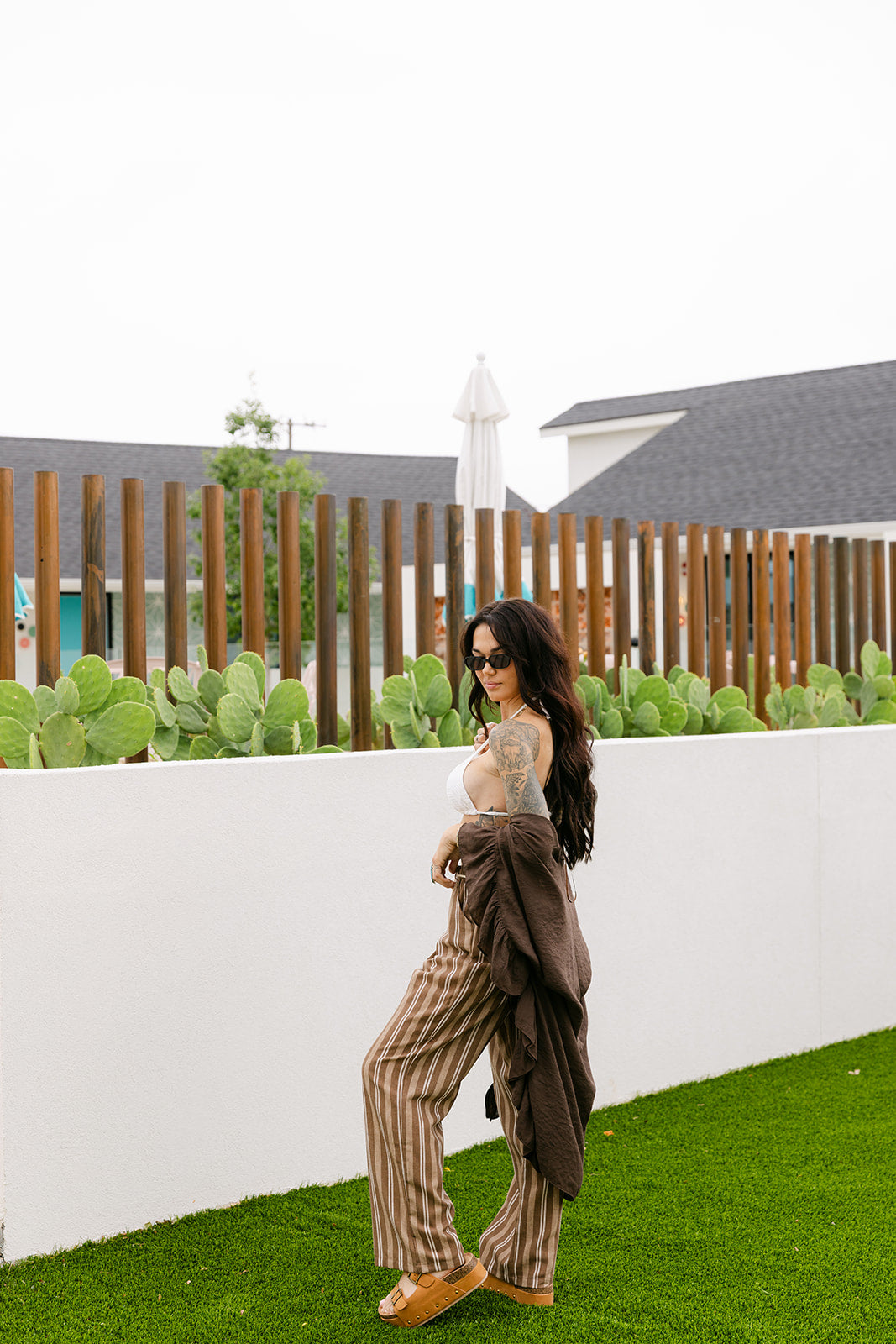 The Marina Duster in Brown