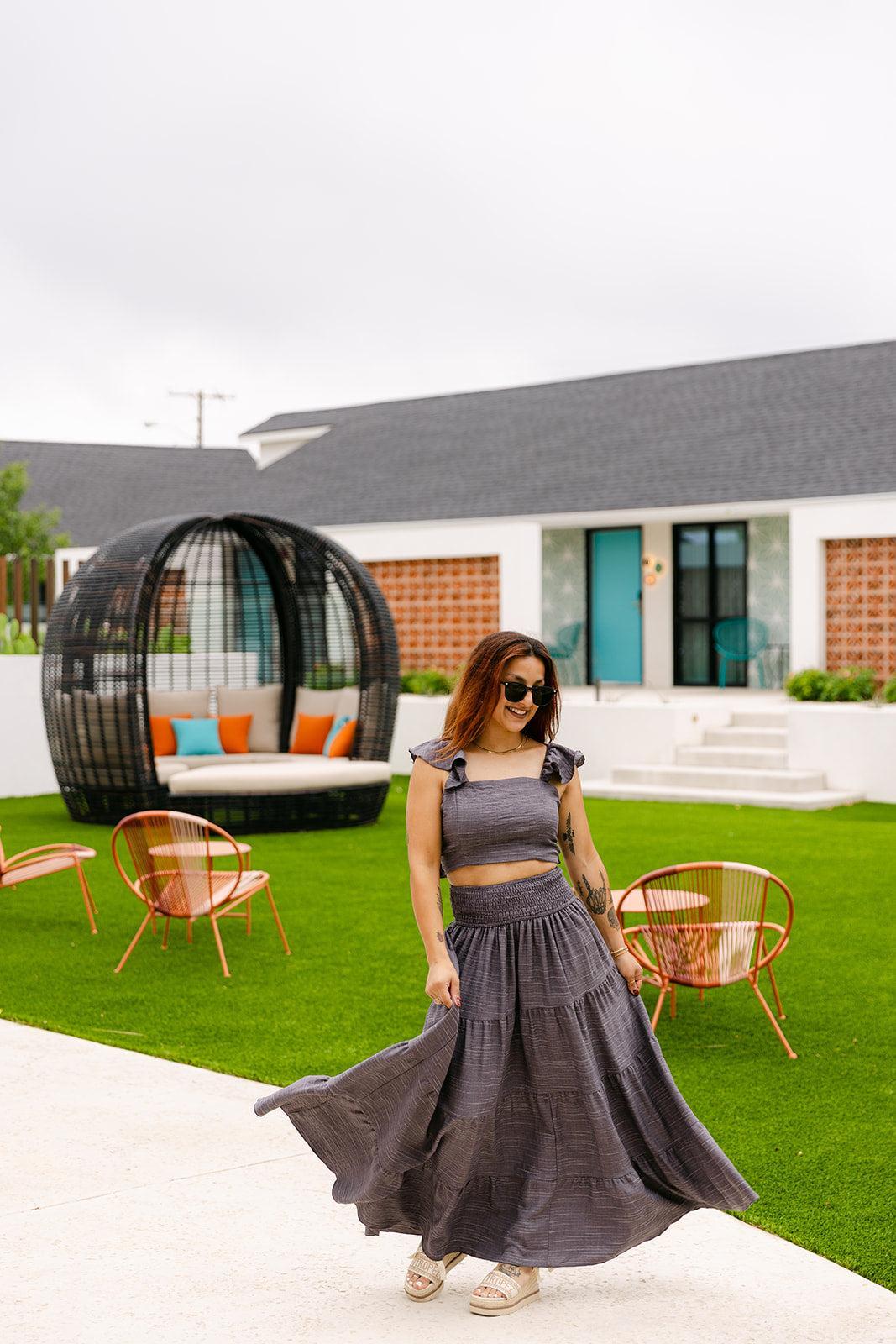 SALE The Ivy Set in Charcoal