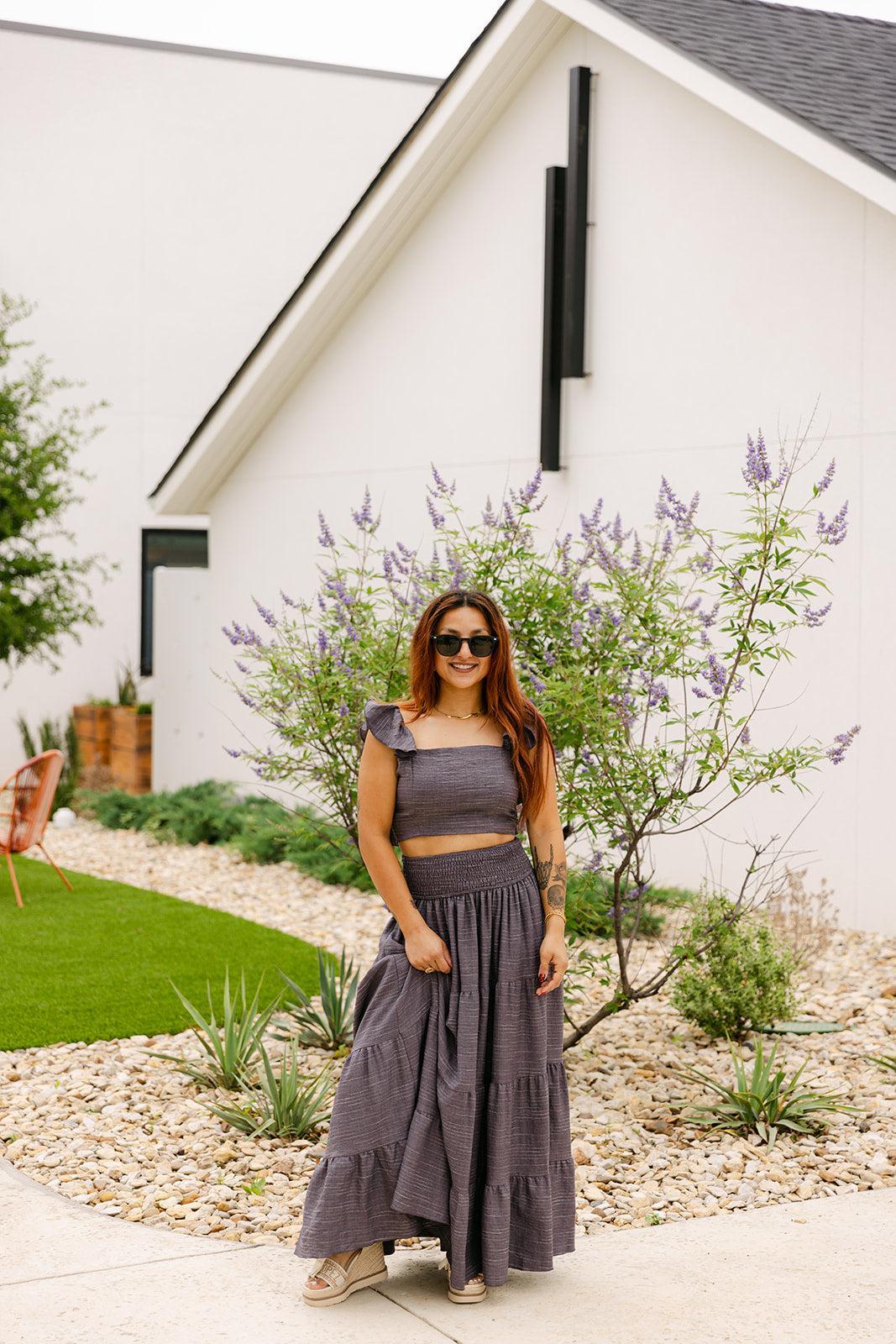 SALE The Ivy Set in Charcoal