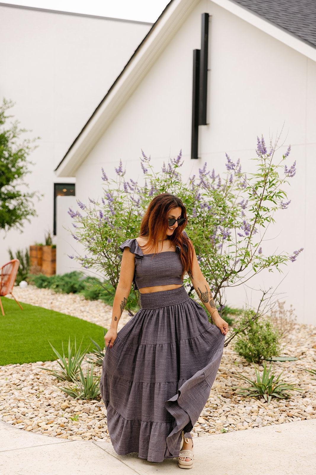 SALE The Ivy Set in Charcoal