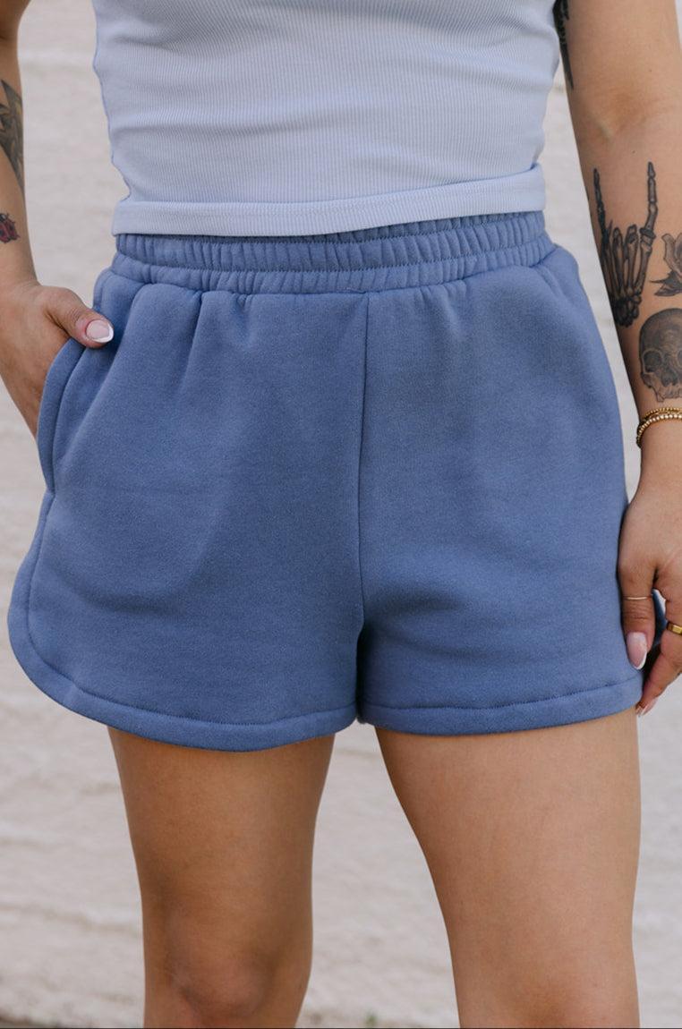 The Cowgirl Club Short in Dusty Blue