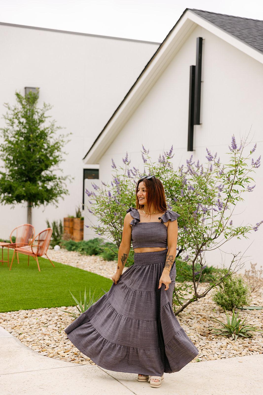 SALE The Ivy Set in Charcoal