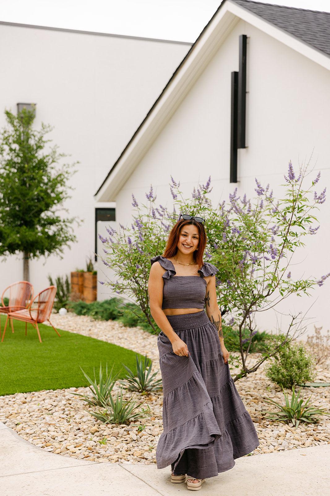 SALE The Ivy Set in Charcoal