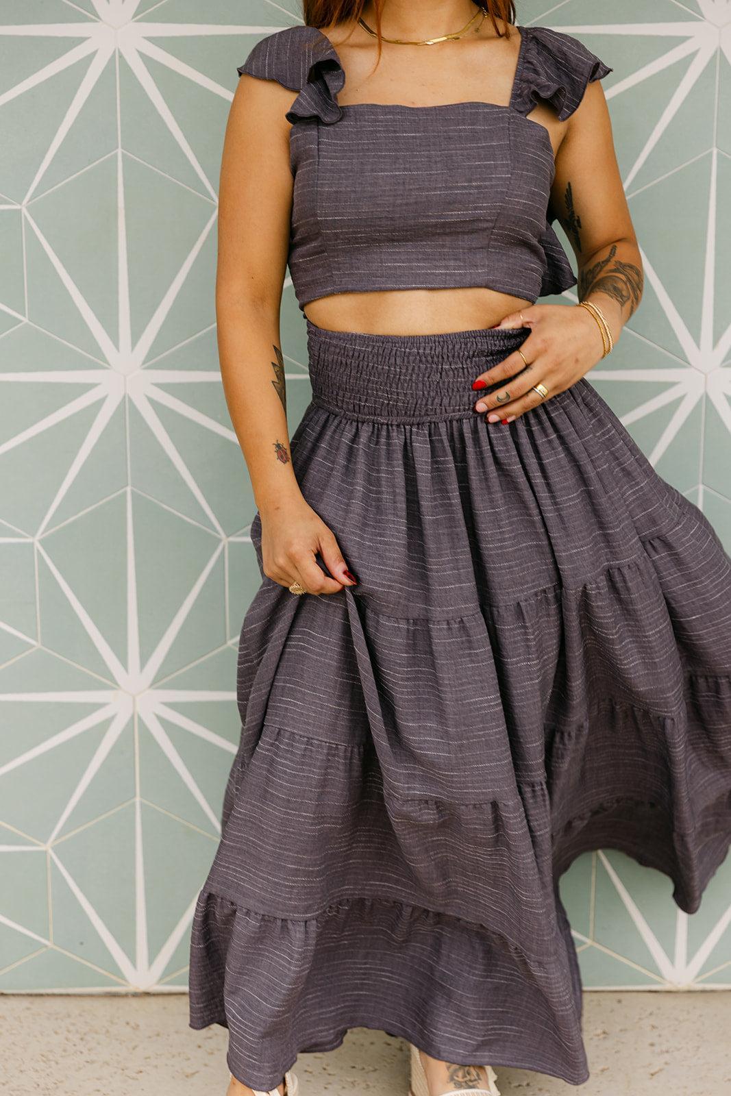 SALE The Ivy Set in Charcoal