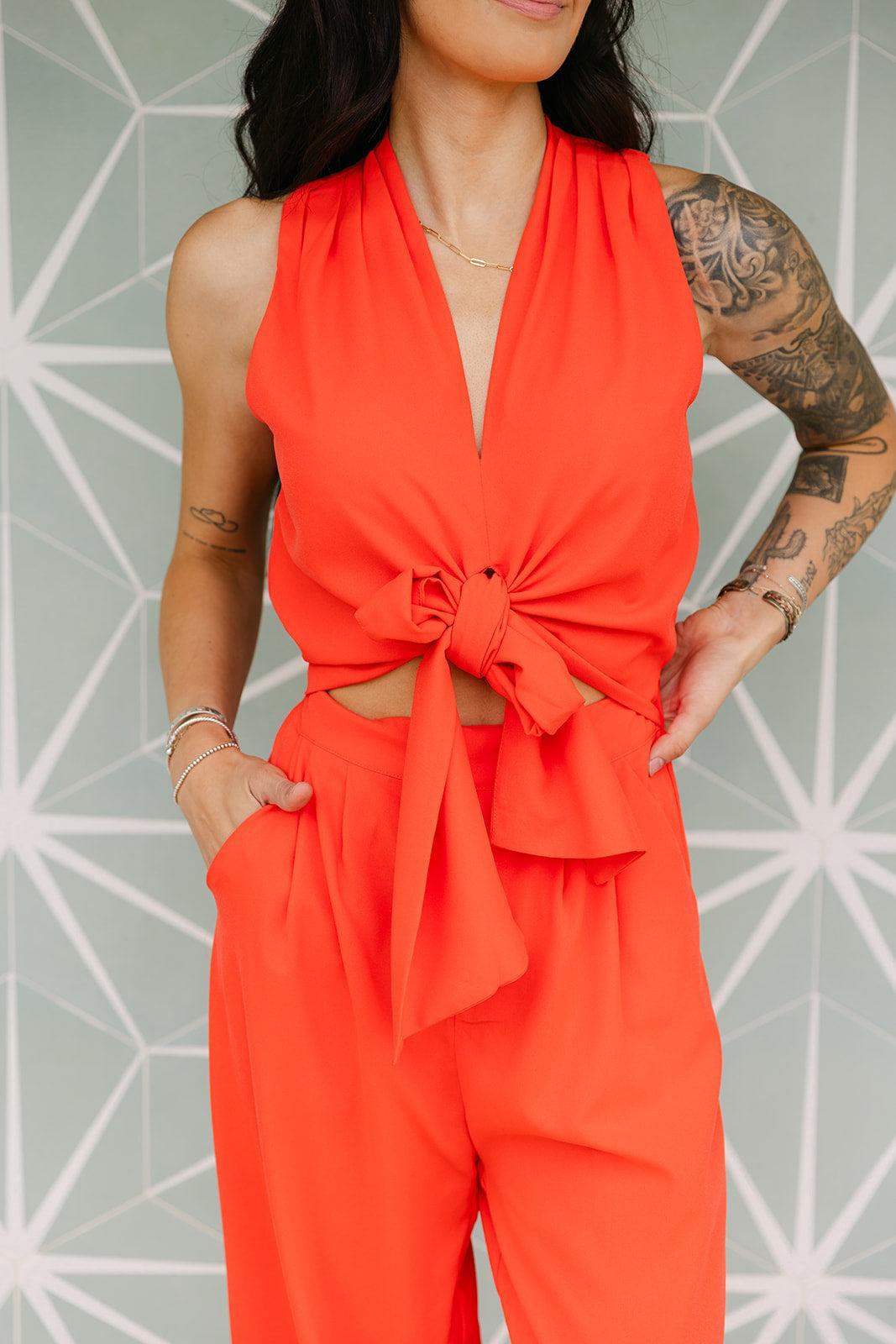 SALE The Jemma Jumpsuit in Red