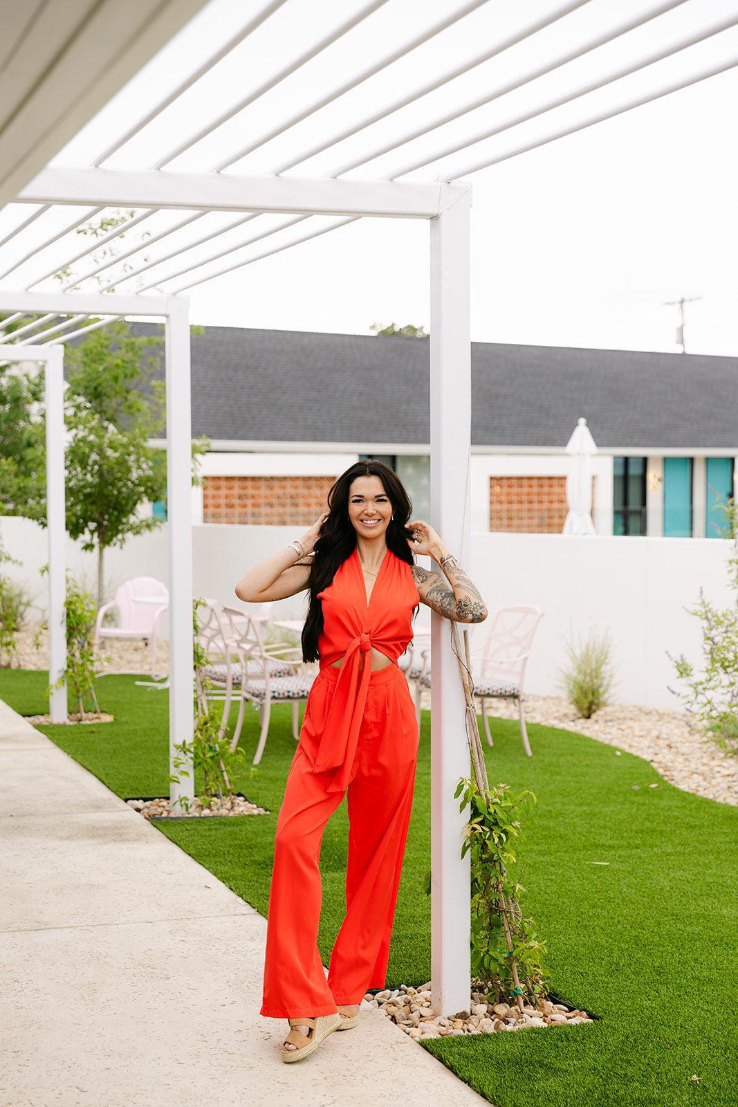 SALE The Jemma Jumpsuit in Red