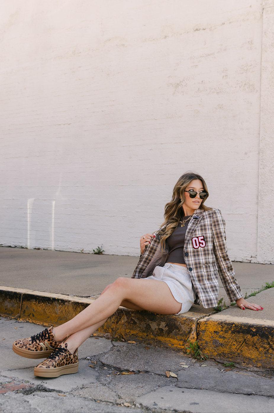 SALE The Oaklynn Platform Sneakers in Leopard