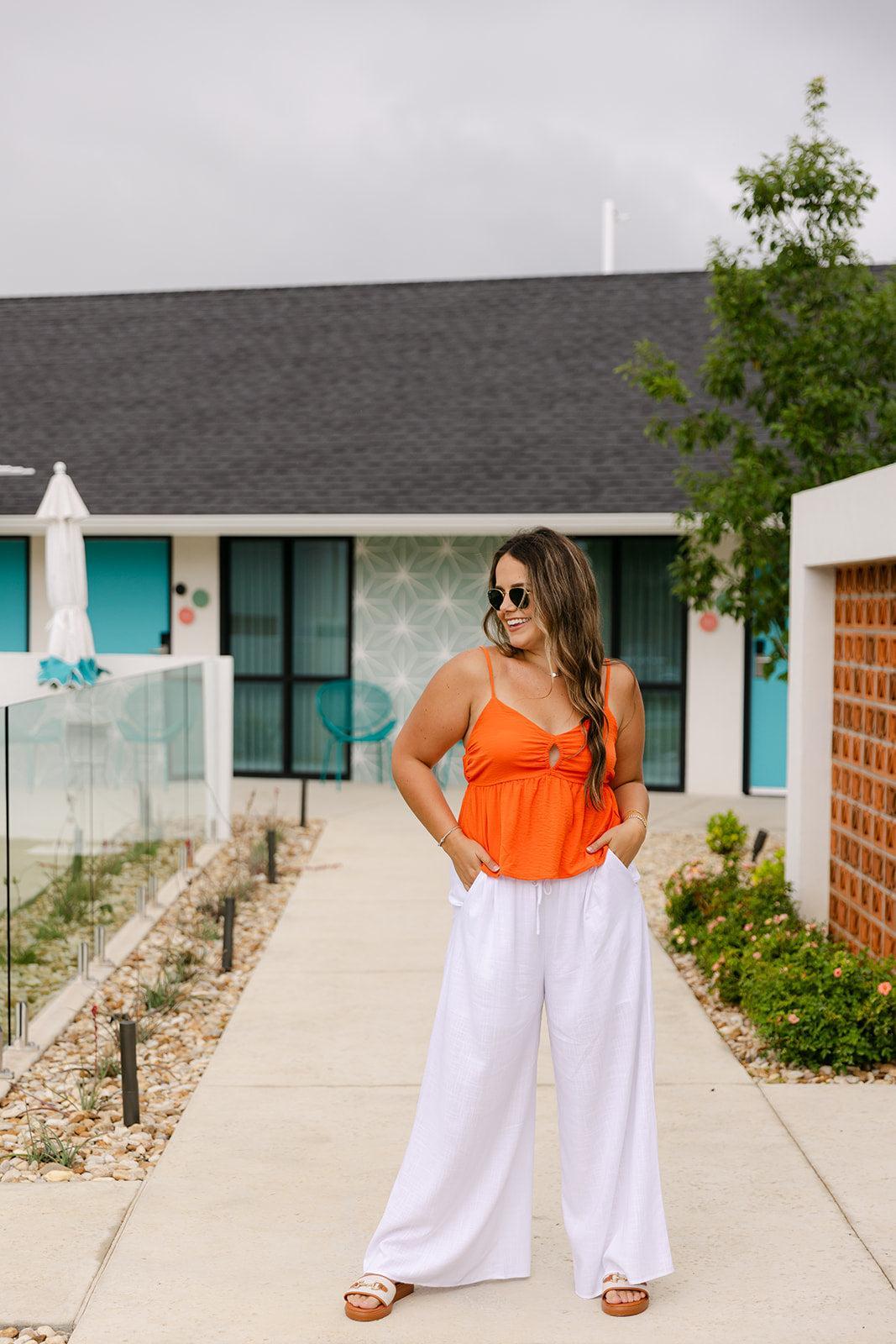SALE The Cora Top in Orange