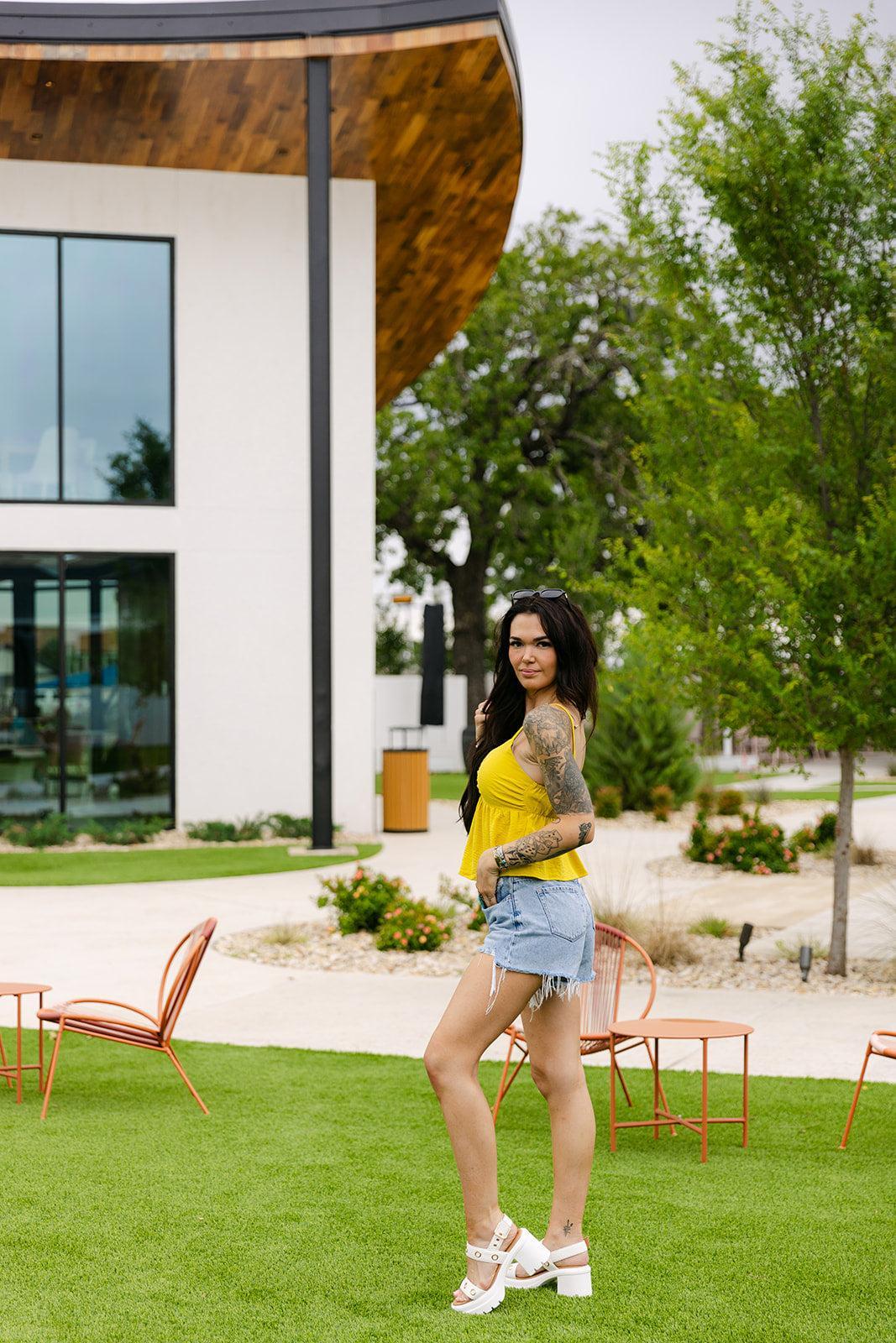 SALE The Cora Top in Chartreuse