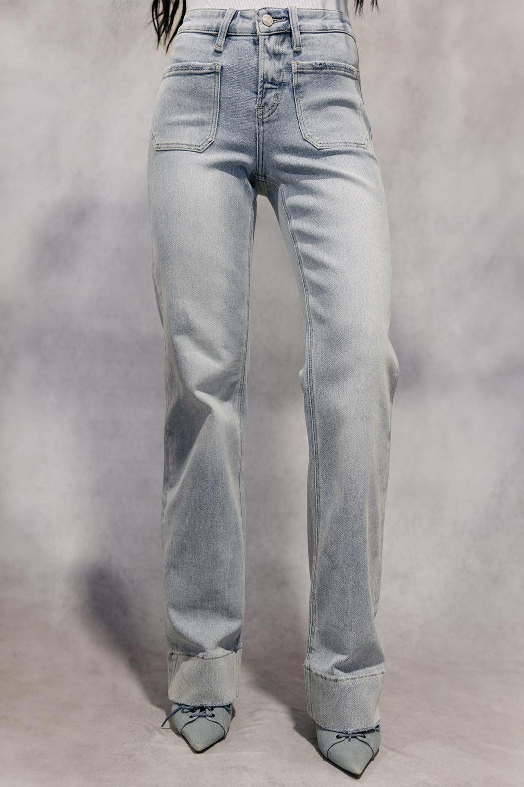 The Ivy Wide Cuff Trouser Jean