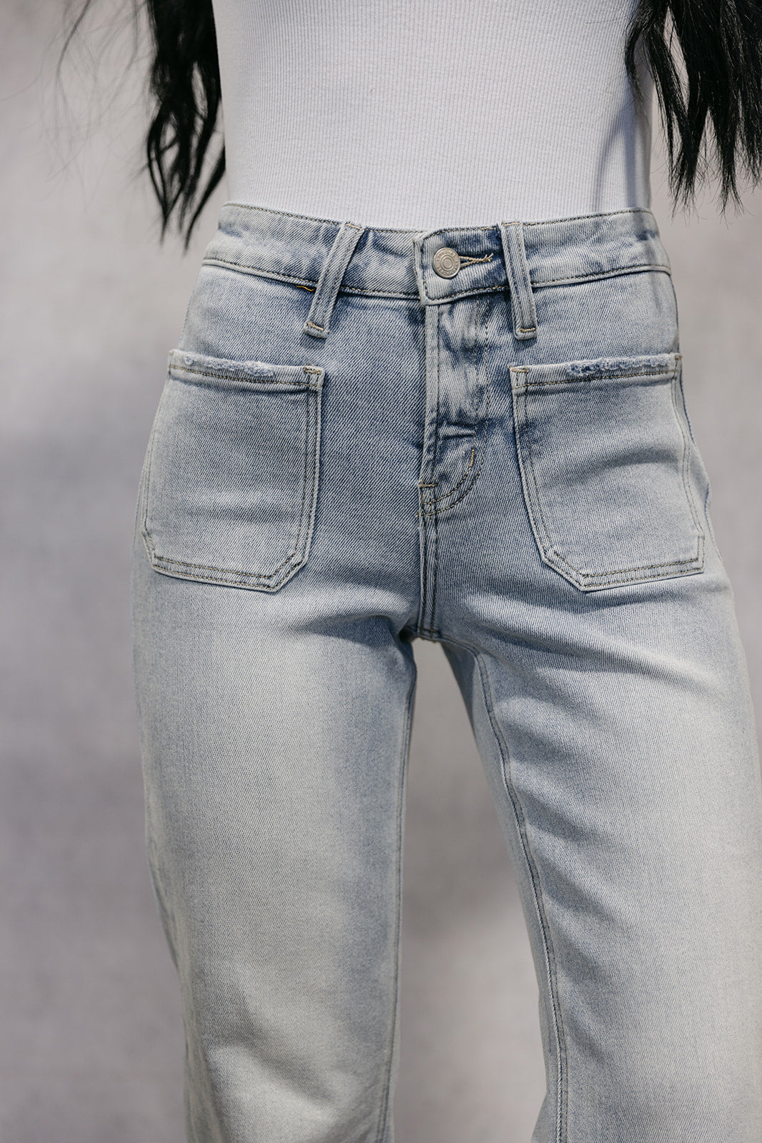 The Ivy Wide Cuff Trouser Jean