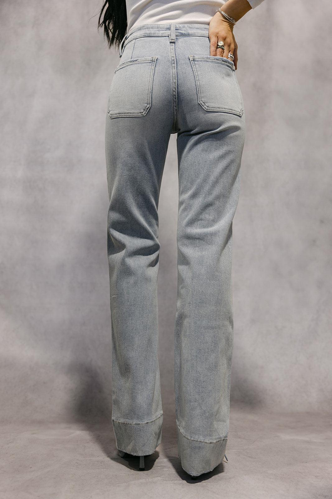 The Ivy Wide Cuff Trouser Jean