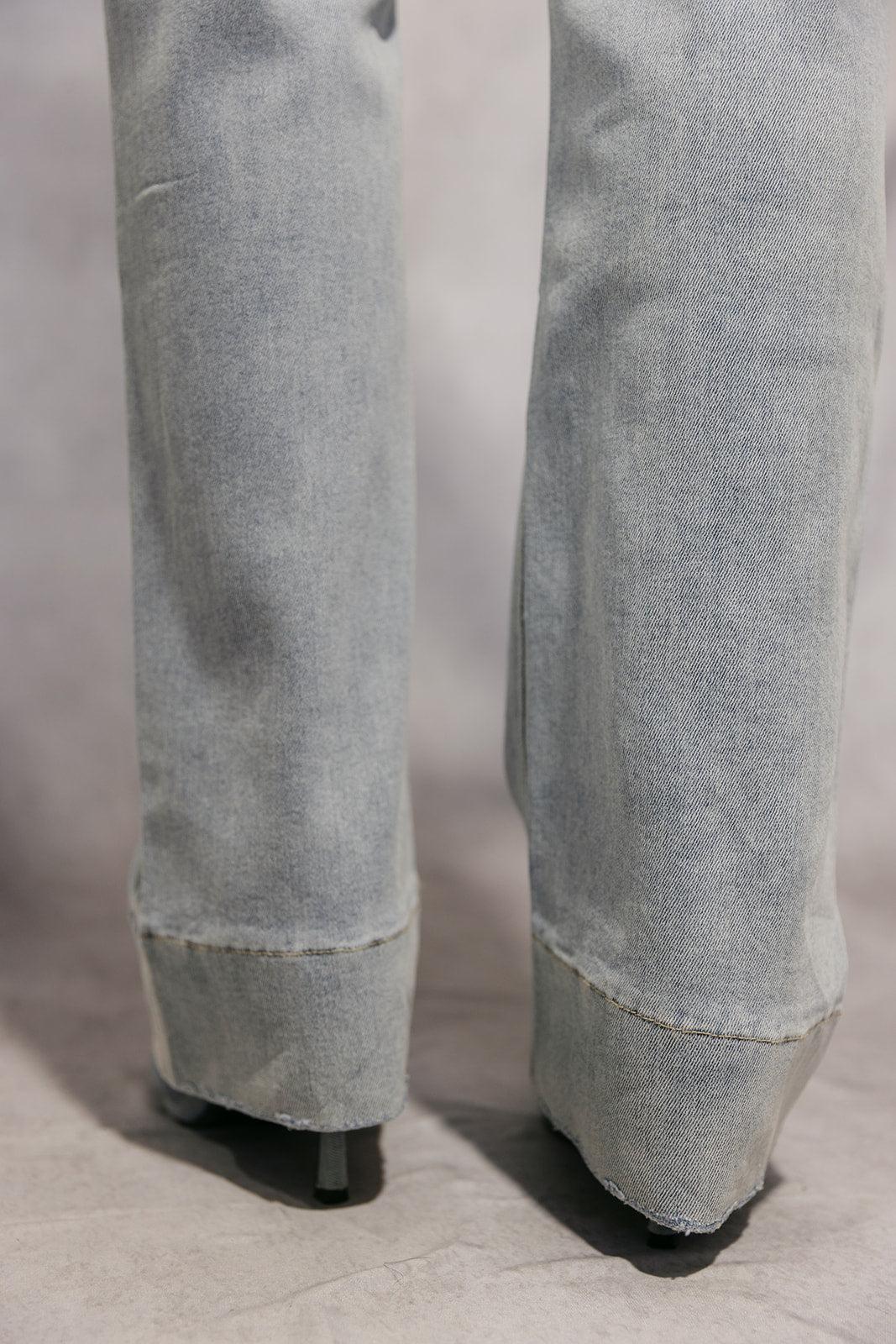 The Ivy Wide Cuff Trouser Jean