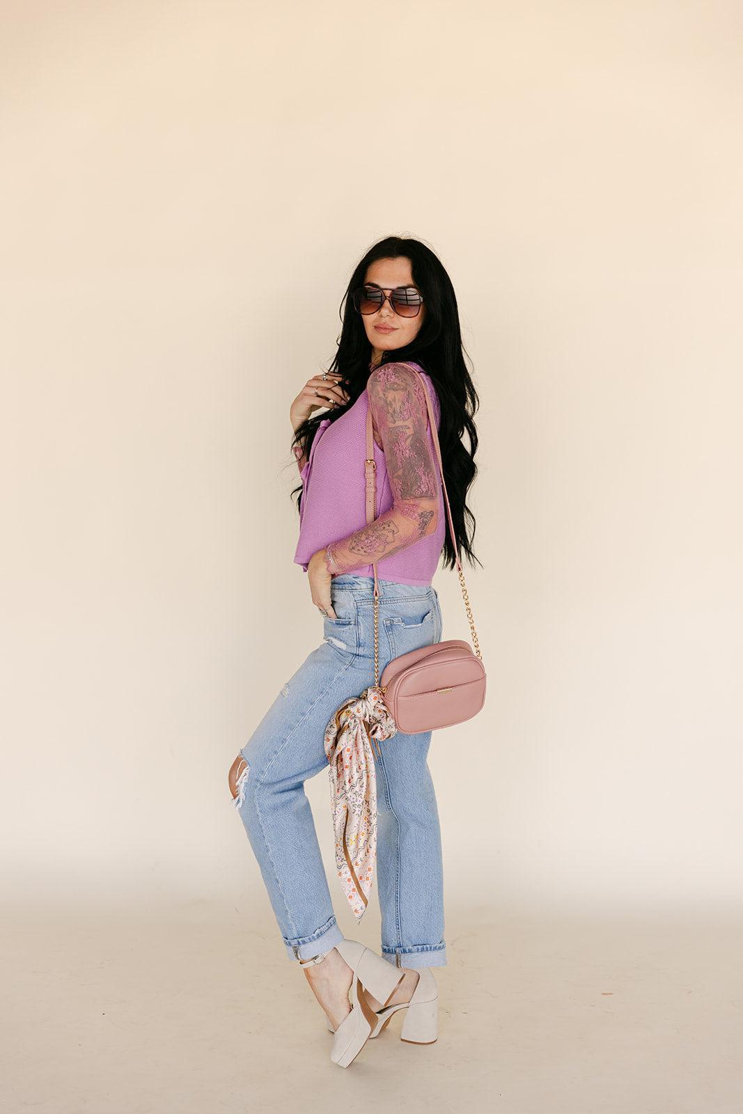 SALE The Raelyn Lace Top in Rose