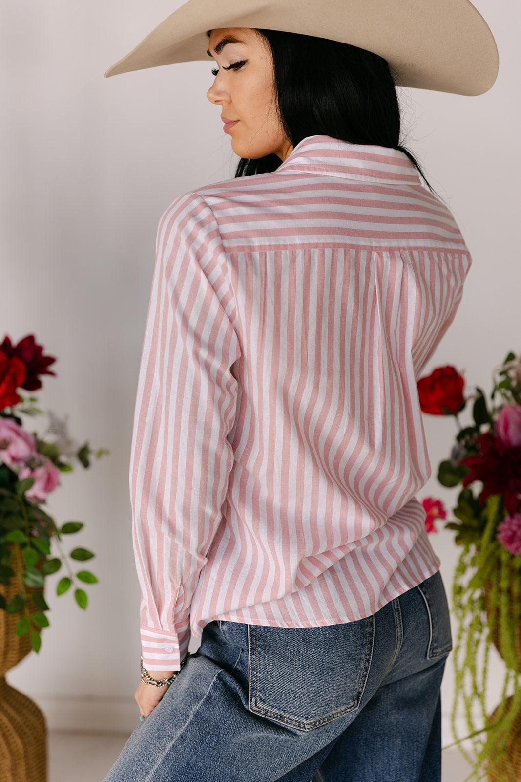 SALE The BT Button Down in Pink