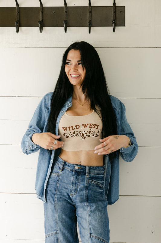The Wild West Cropped Tank