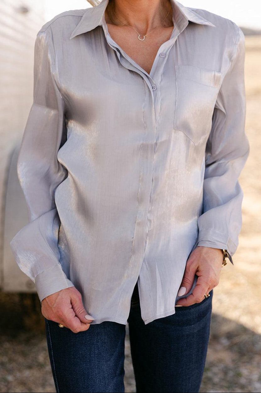 SALE The Alora Top in Silver