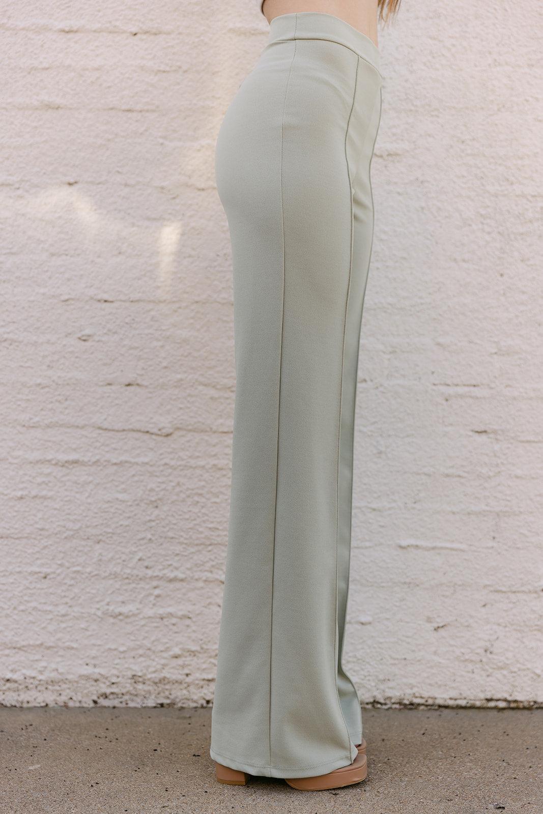 SALE The Zoey Stretch Trouser In Sage