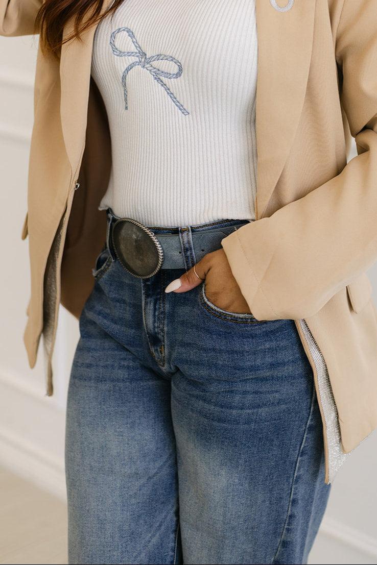 The Myra Belt in Blue