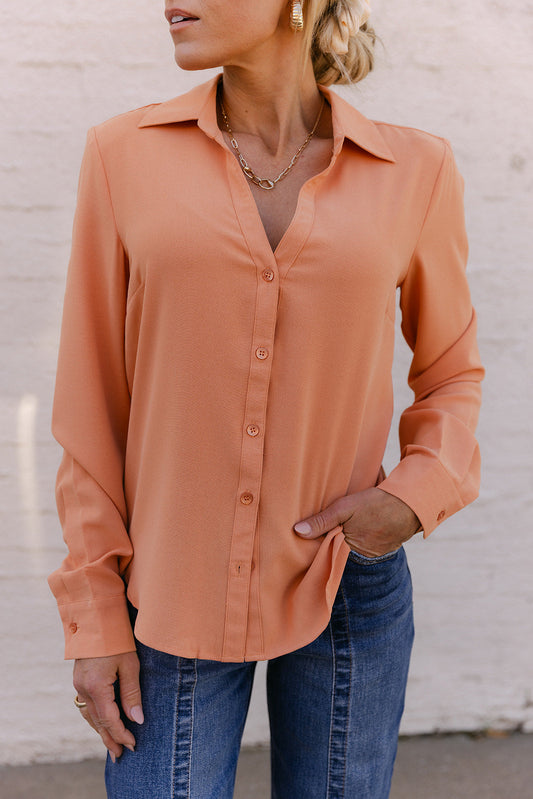 The Shea Staple Top in Mango