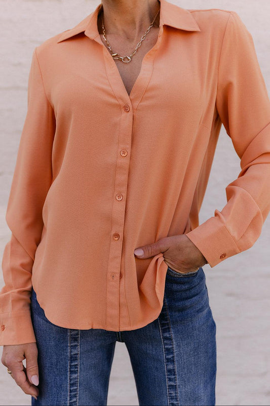 SALE The Shea Staple Top in Mango