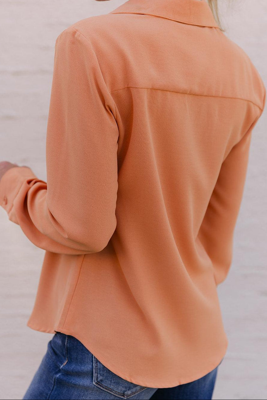 SALE The Shea Staple Top in Mango