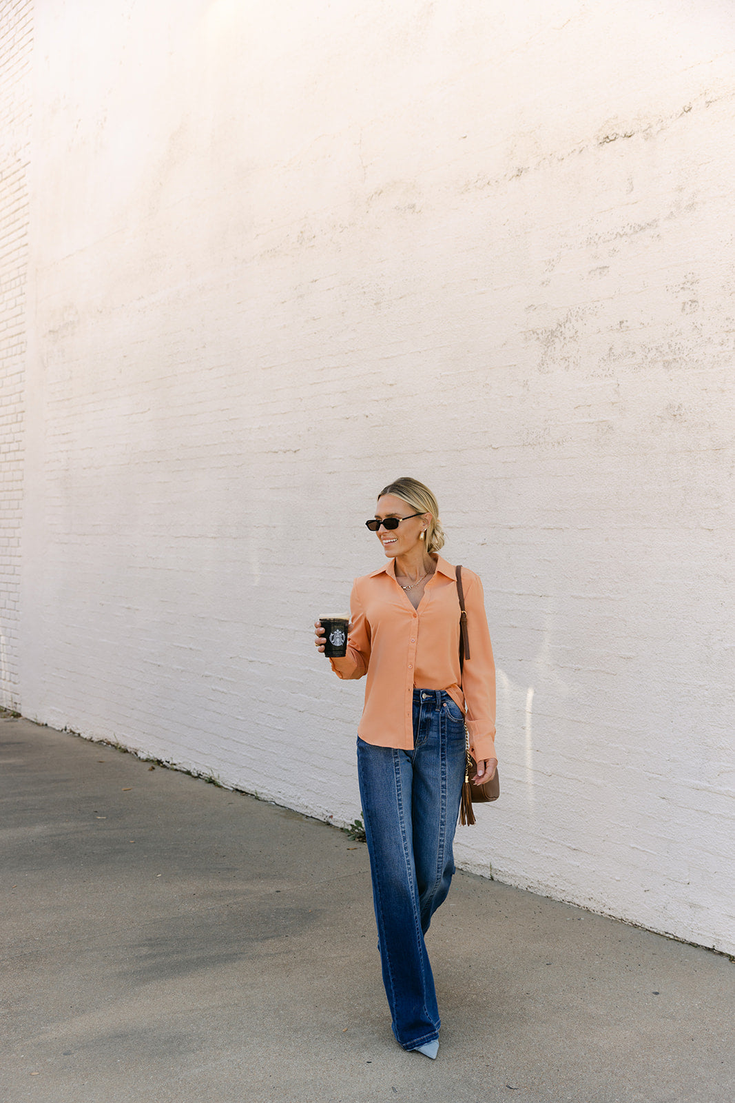 The Shea Staple Top in Mango
