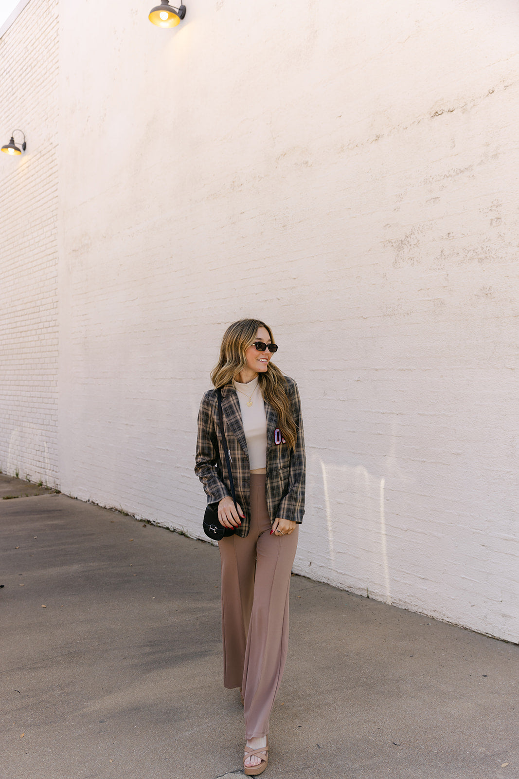 The Zoey Stretch Trouser in Taupe