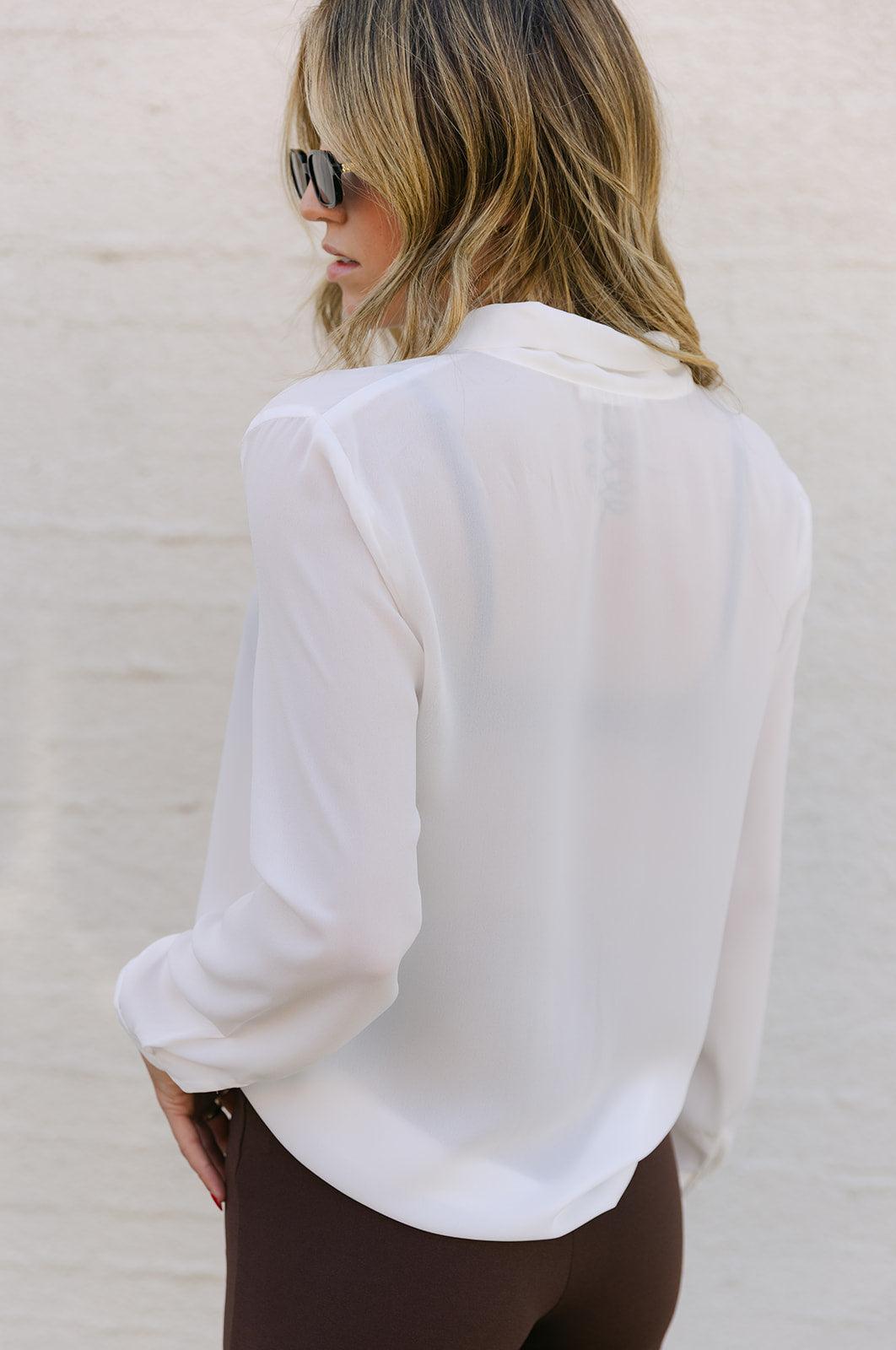 The Claire Classic Top in White