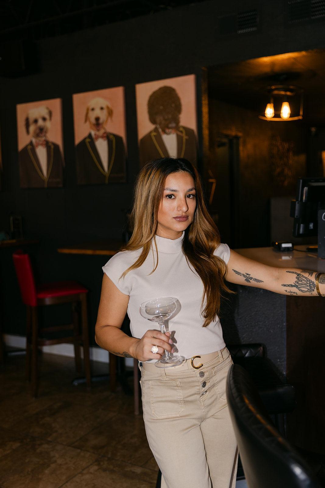 The Lettie Leather Belt in Beige