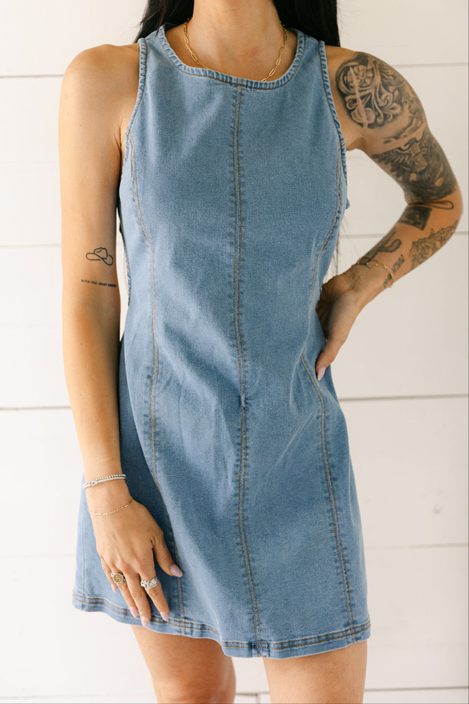 The Luna Denim Dress