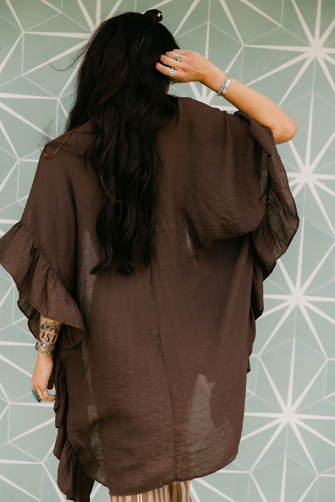 The Marina Duster in Brown