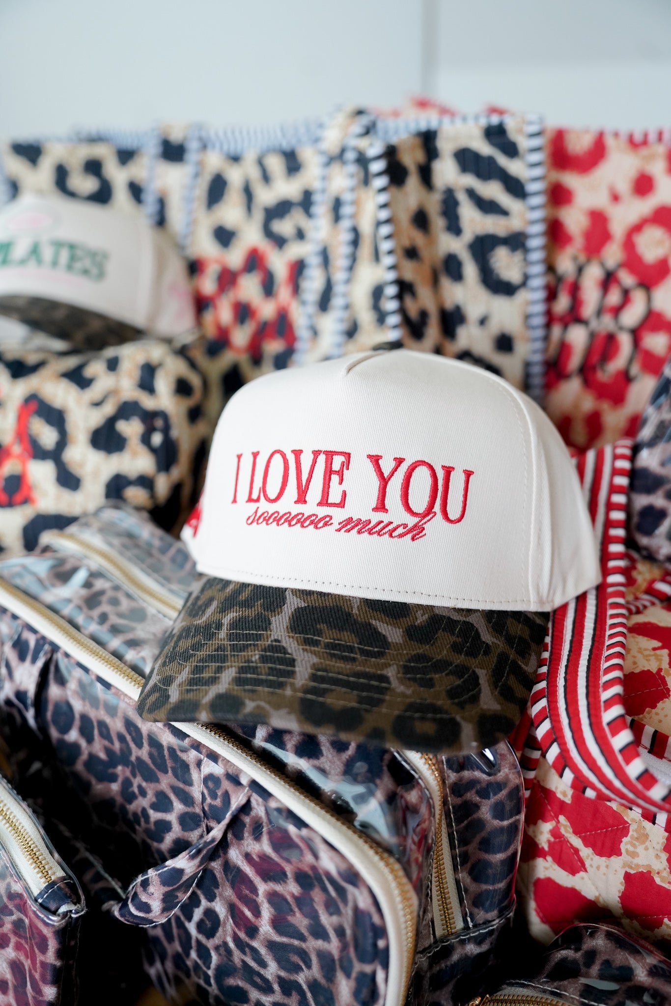 I Love You Sooooo Much - Leopard Vintage Hat