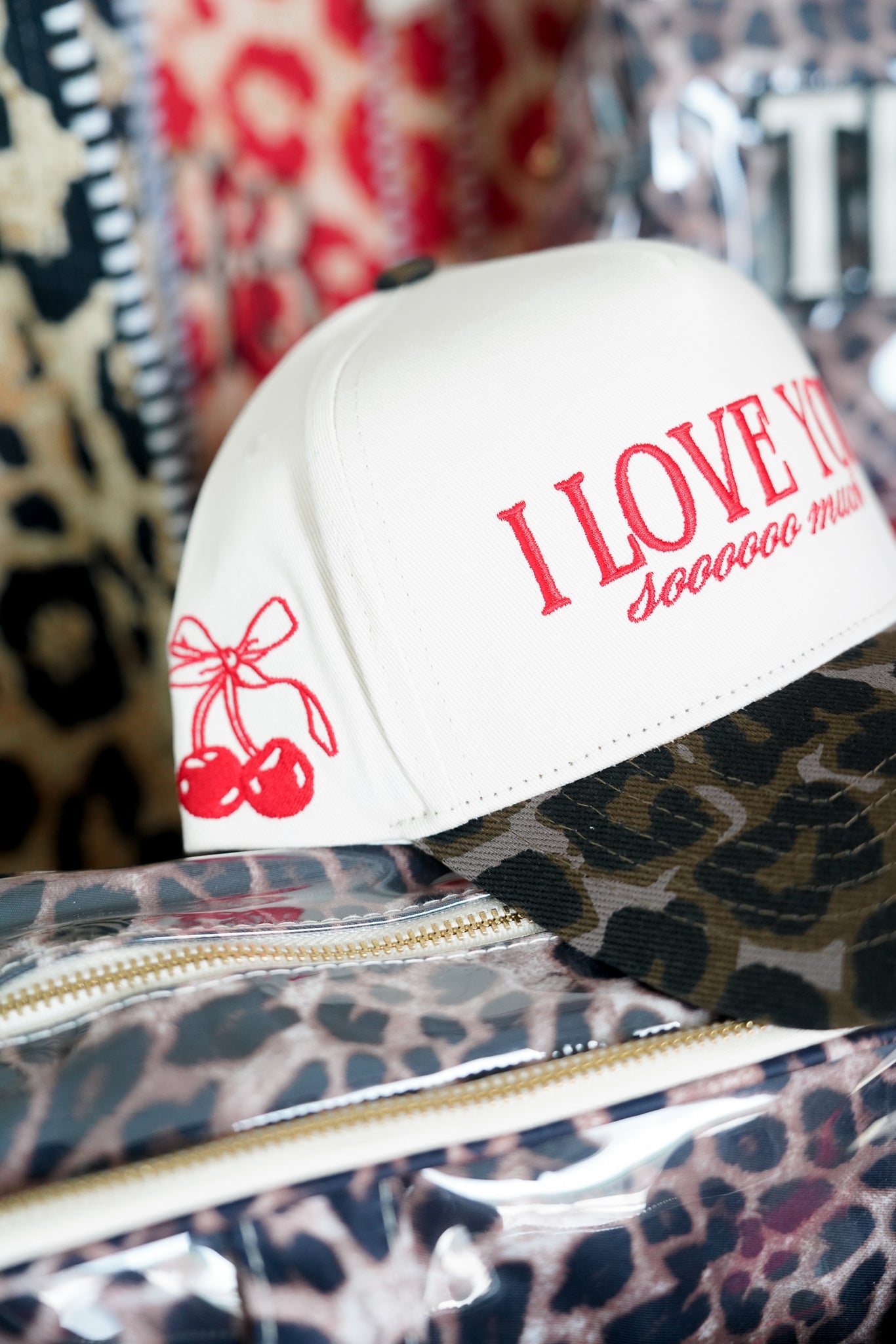 I Love You Sooooo Much - Leopard Vintage Hat