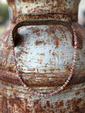 Sterling Silver Desert Sunset Shell Heishi Bead Necklace