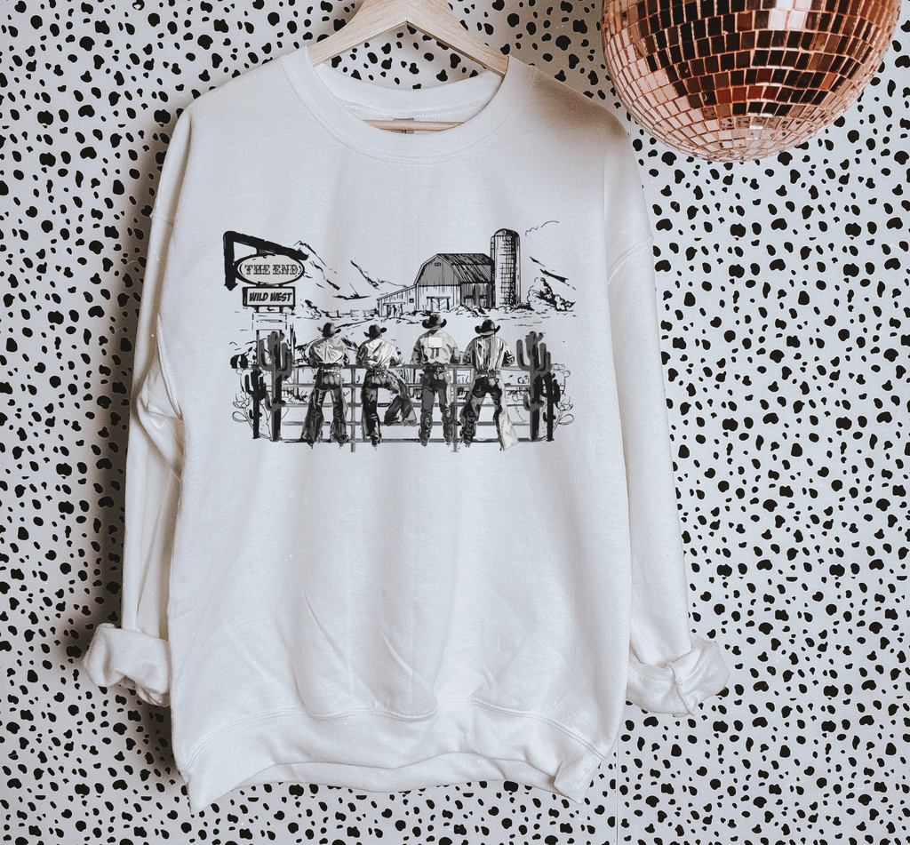 Cowboy Scene TEE or CREWNECK