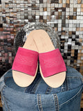 The Boot Stitch Pink Rough Out Sandals size 10