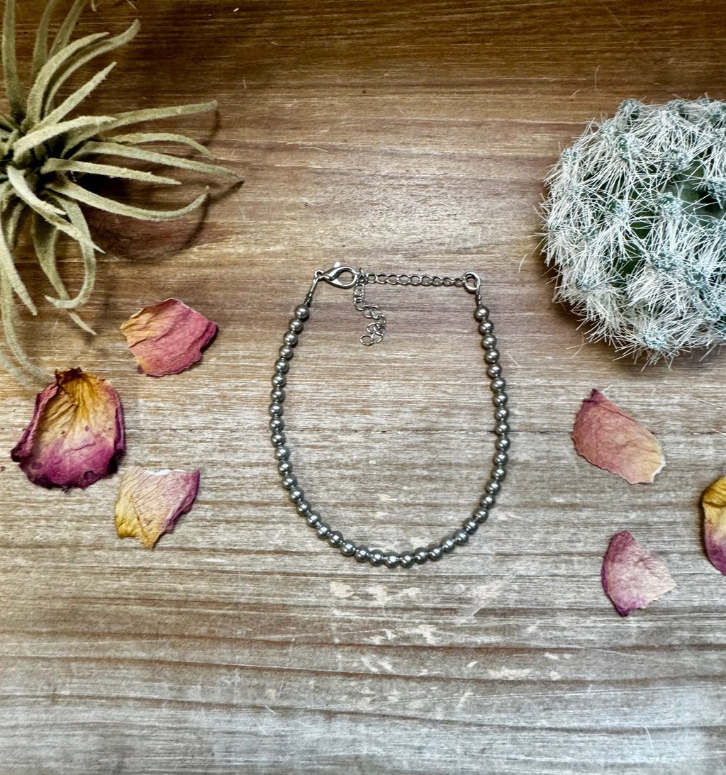 Silver Plated Beads Bracelet