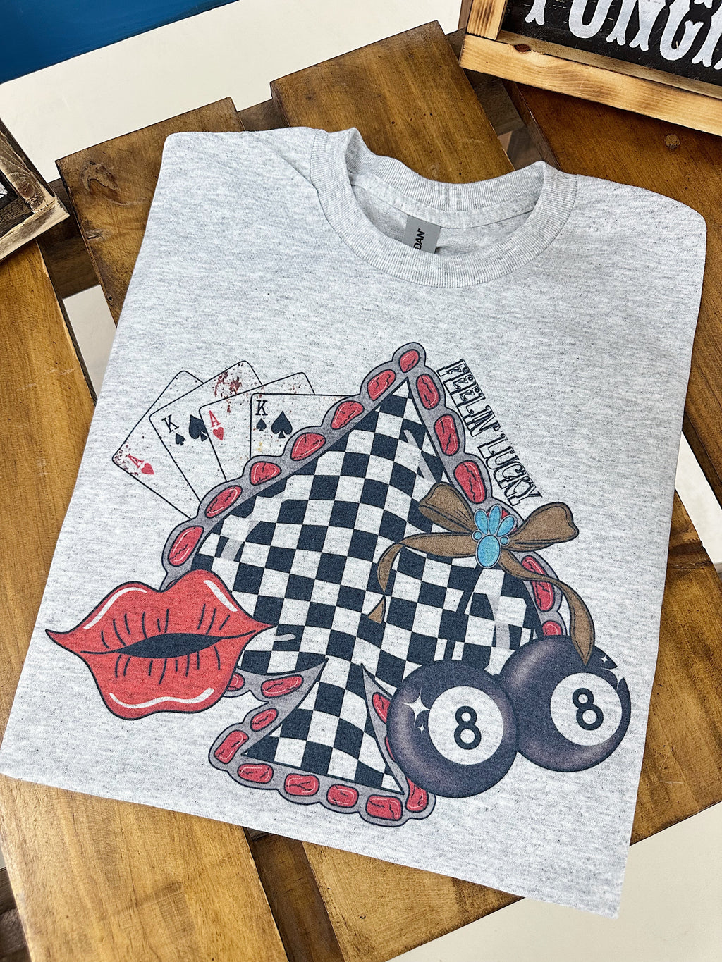 Feelin Lucky TEE or CREWNECK
