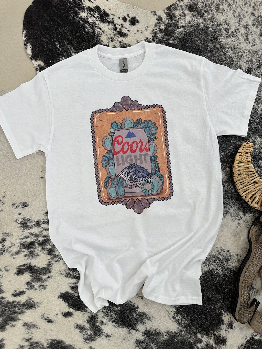 Beer & Turquoise TEE or CREWNECK
