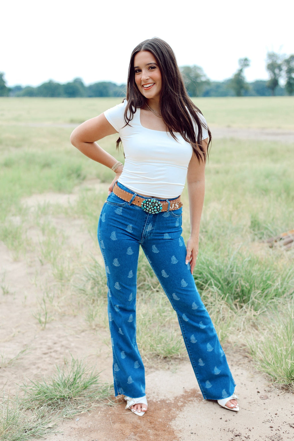 The Wrangler Westward Paisley Bootcut Jeans