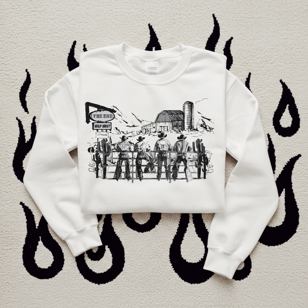 Cowboy Scene TEE or CREWNECK