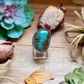MJ Freeform Turquoise Ring – Sterling Silver